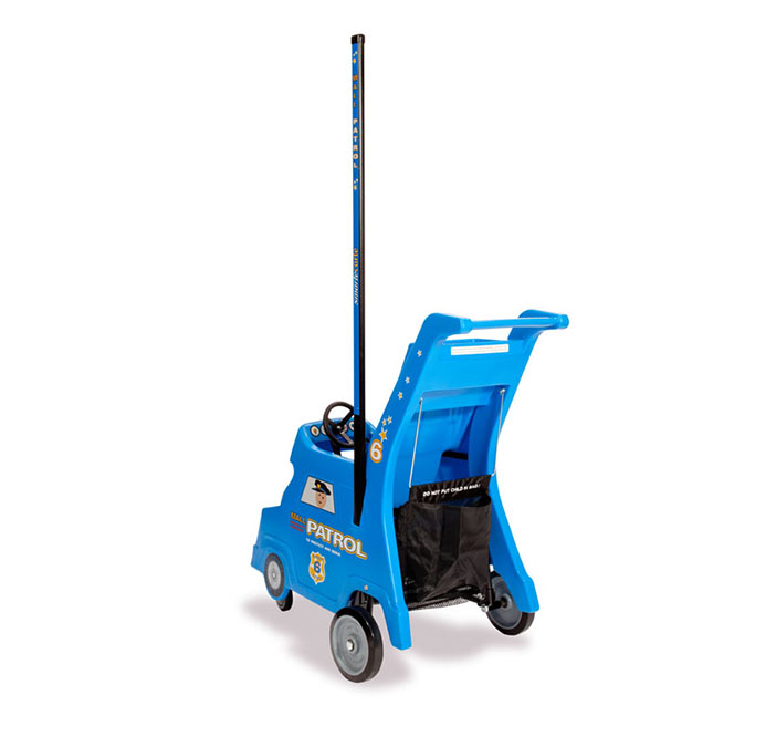 Mall Patrol™ single stroller in medium blue